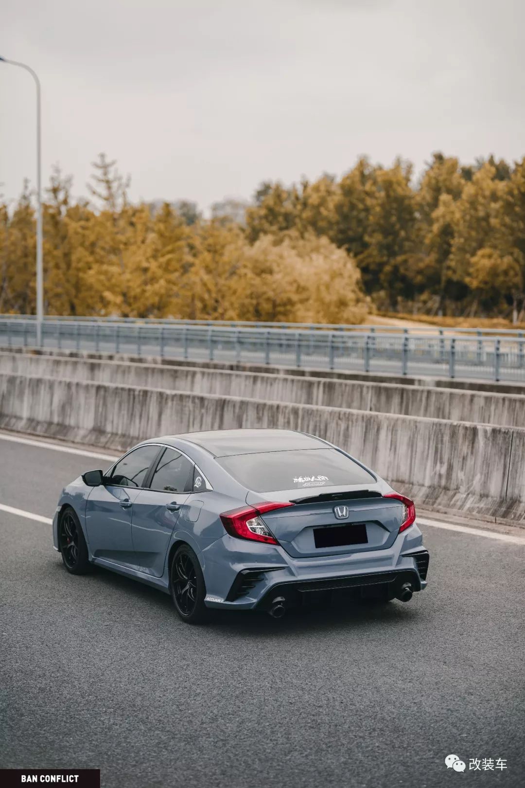 水泥灰十代思域改装,思域十代改装水泥灰