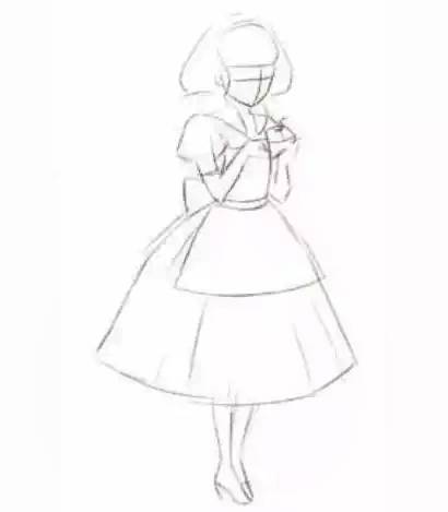 白雪公主和白雪公主的母后怎么画,白雪公主和贝儿公主的玩具怎么画