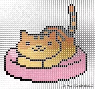 各种小猫的钩织教程,小猫身体和腿的钩织教程