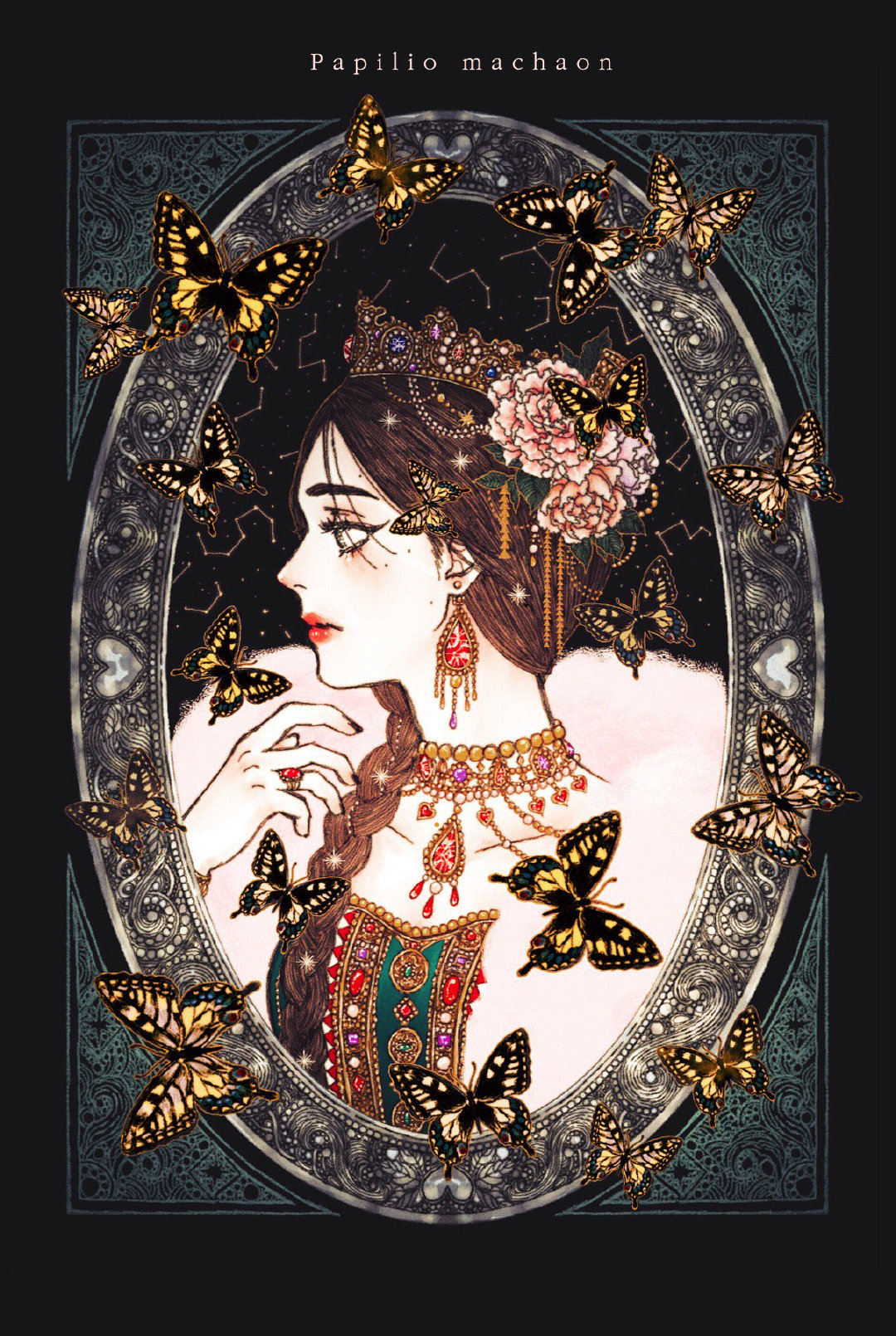 欧美著名插画师人物插画作品,韩国插画师华丽复古风作品