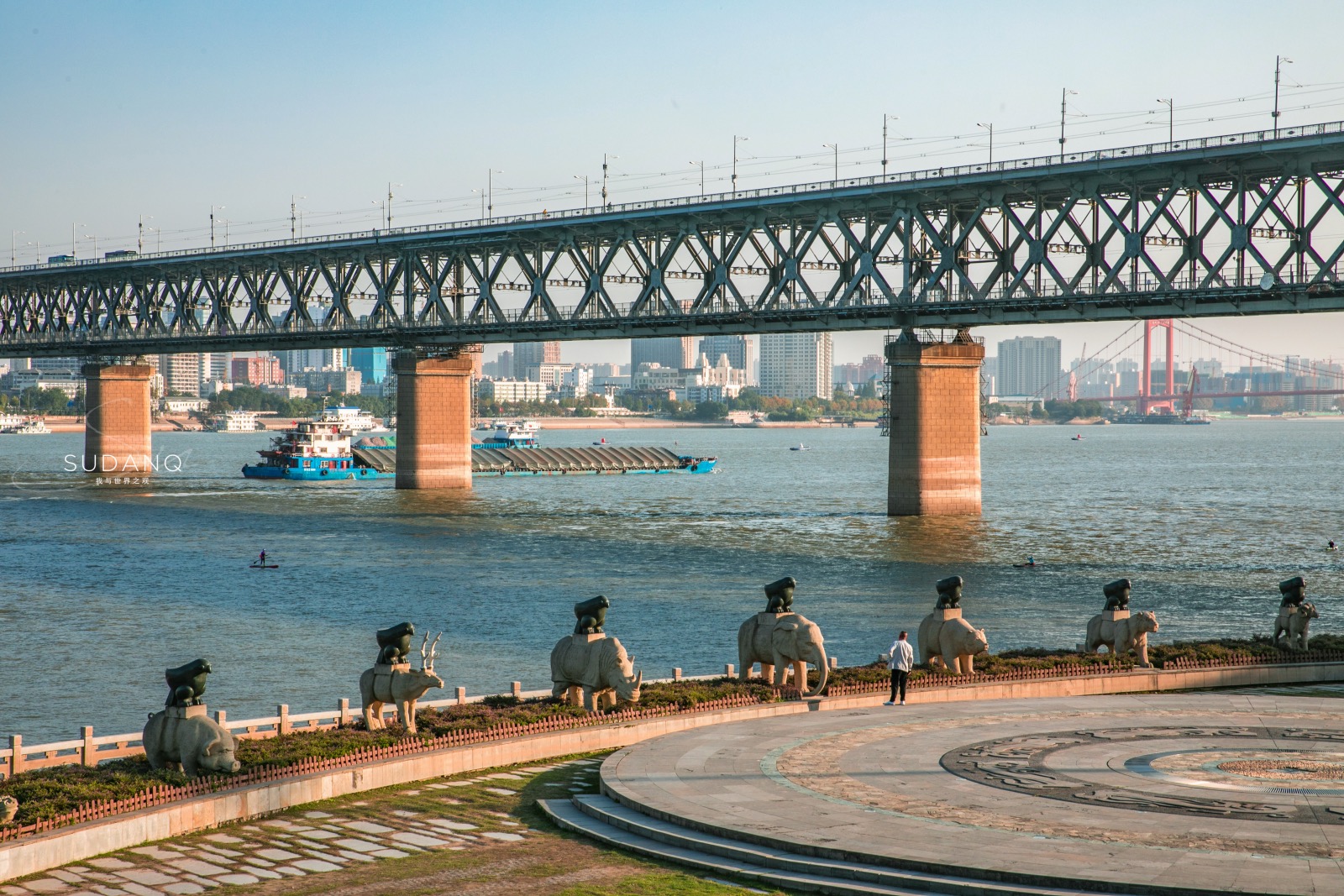 武汉太美了,汉江江滩景区