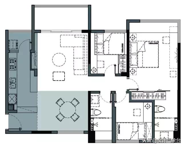 经济实用十款简约户型图集欣赏,经典户型装修附户型图