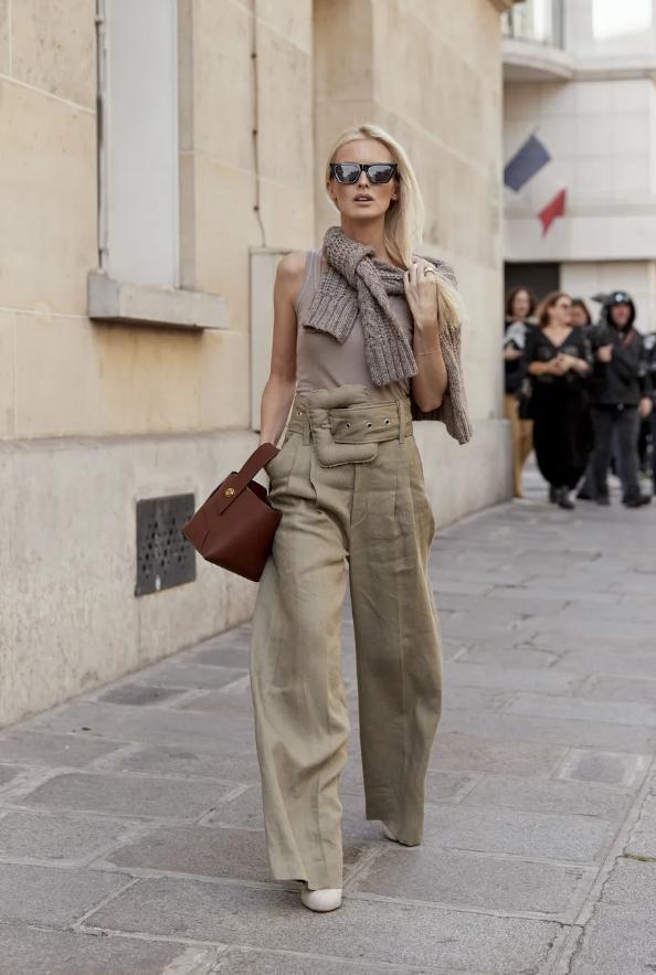 亚麻套装穿搭效果,最好看的亚麻装