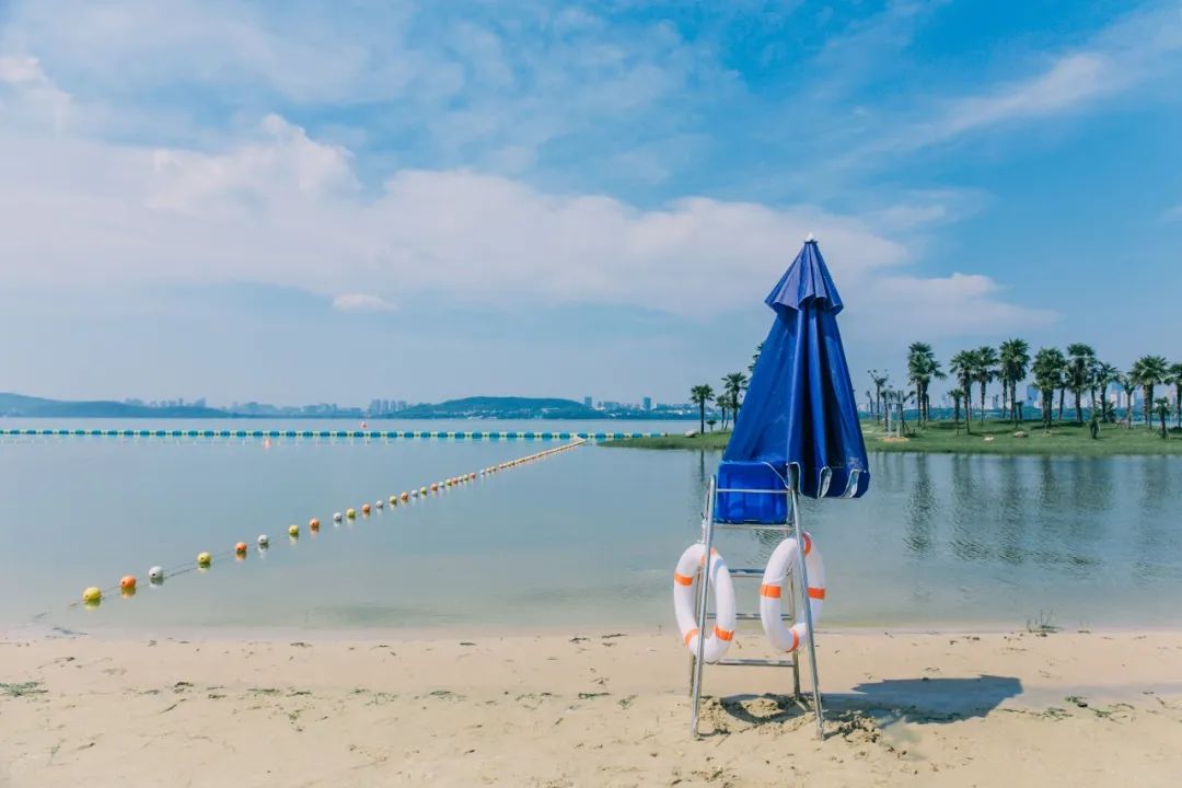在海沙里打滚,东湖内藏着武汉“小巴厘”