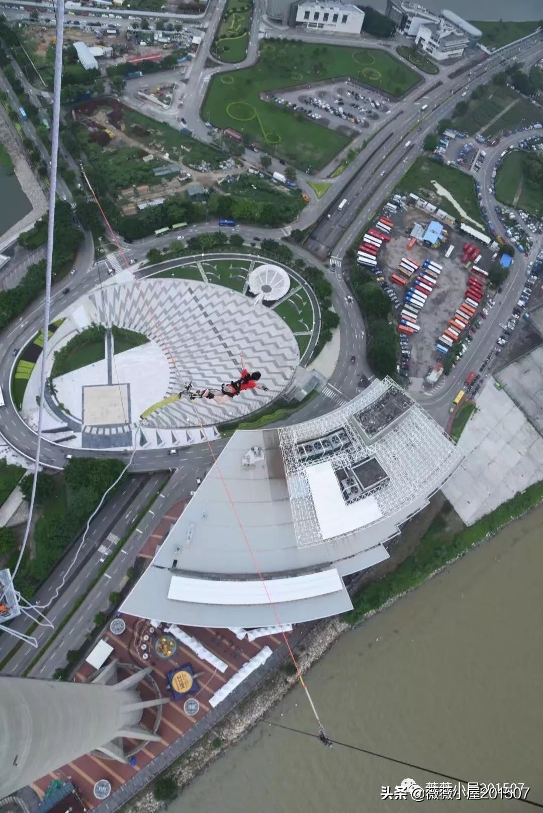 澳门233米高空真实蹦极,澳门旅游塔蹦极跳最高多少米