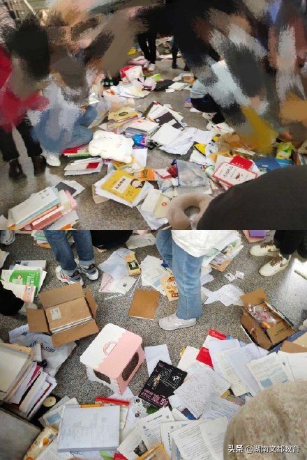 临近考研复习资料被学校扔一地，女生边捡边哭，校方回应来了