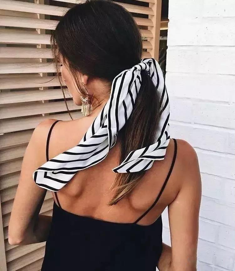 一学就会的丝巾五种系法,大长款丝巾的花样系法大全