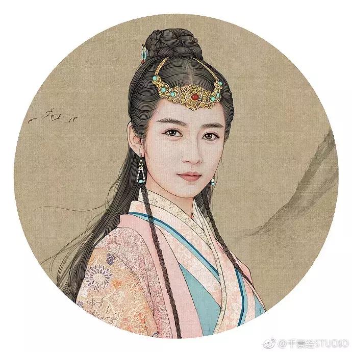 100张绝美古风女手绘简单铅笔,古风6-12岁手绘漫画人物超简单