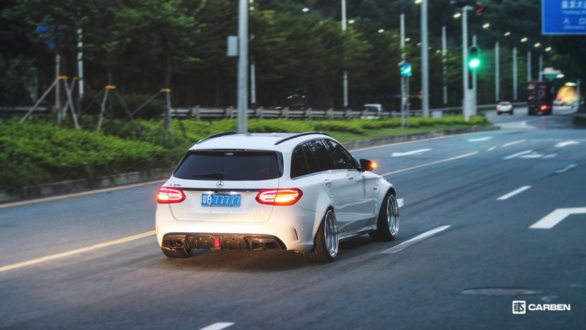 2016款奔驰c200旅行车,最美改装奔驰b200