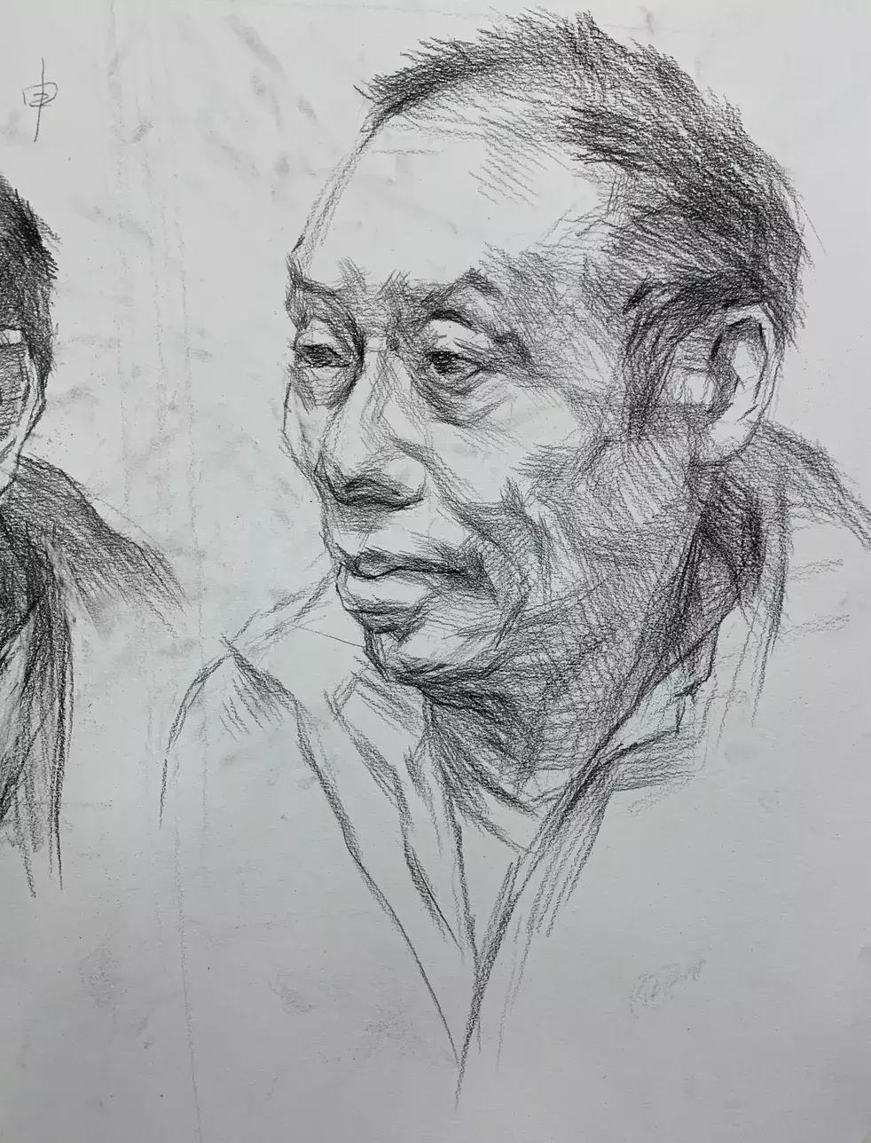 素描头像作画步骤,素描人物头像步骤图