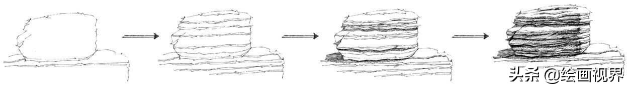 简单有意境的石头手绘,简单石头画入门教程免费视频