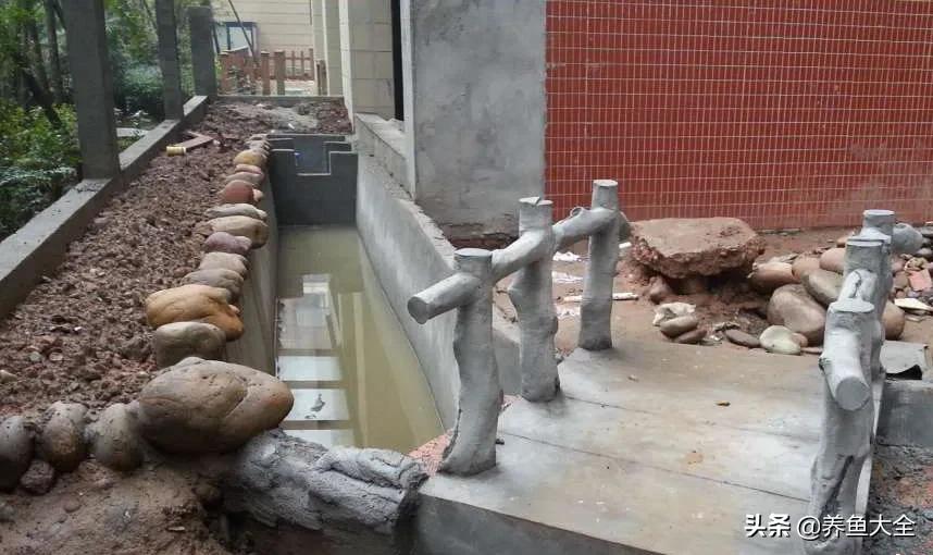 鱼池全部建造过程,鱼池建造大型全过程