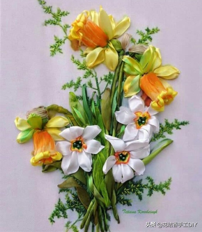 丝带绣的立体绣法,丝带绣的各种绣法视频