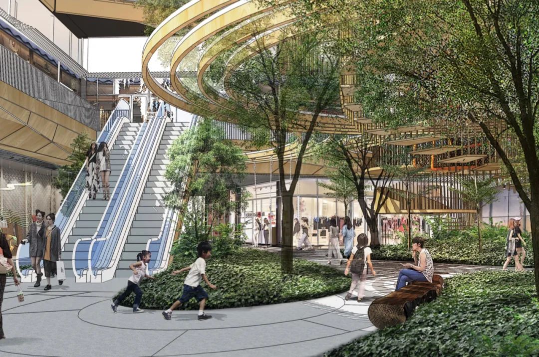 上海蟠龙天地城市展厅,蟠龙天地商业效果图