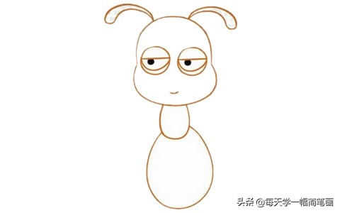 蚂蚁乌鸦鸽子兔子的简笔画,简笔画蚂蚁教程