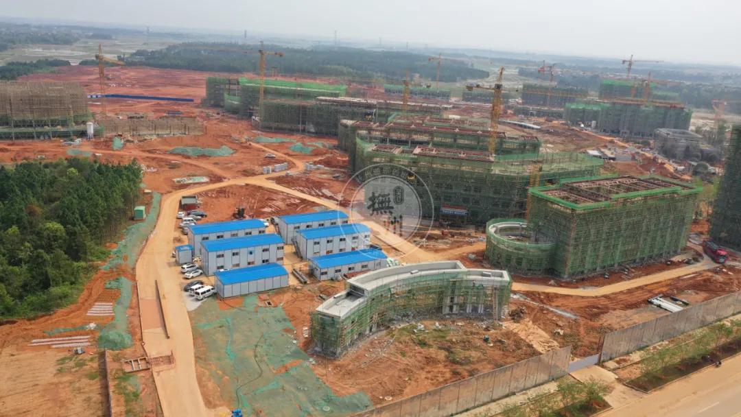 航拍视频！抚州正在建设十二年一贯制临川一中国际足球学校