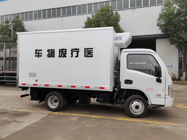 专业的医疗费转运车小型蓝牌医疗废物转运车