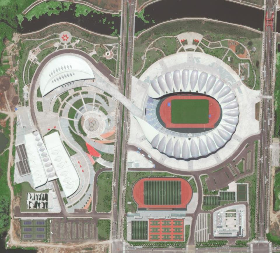 新体育馆设计效果图,造型奇特的体育场