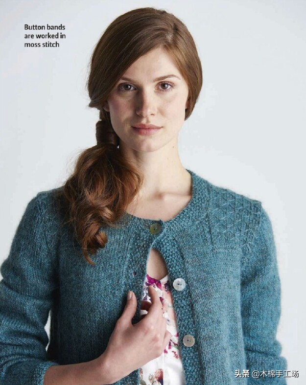 好看的开衫设计感,浅蓝色小开衫洋气上档次