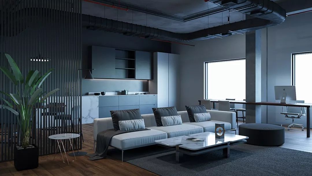 时尚灰内饰,现代风灰色装修内饰设计