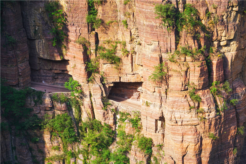 太行山古村落全景图,太行山古老村落