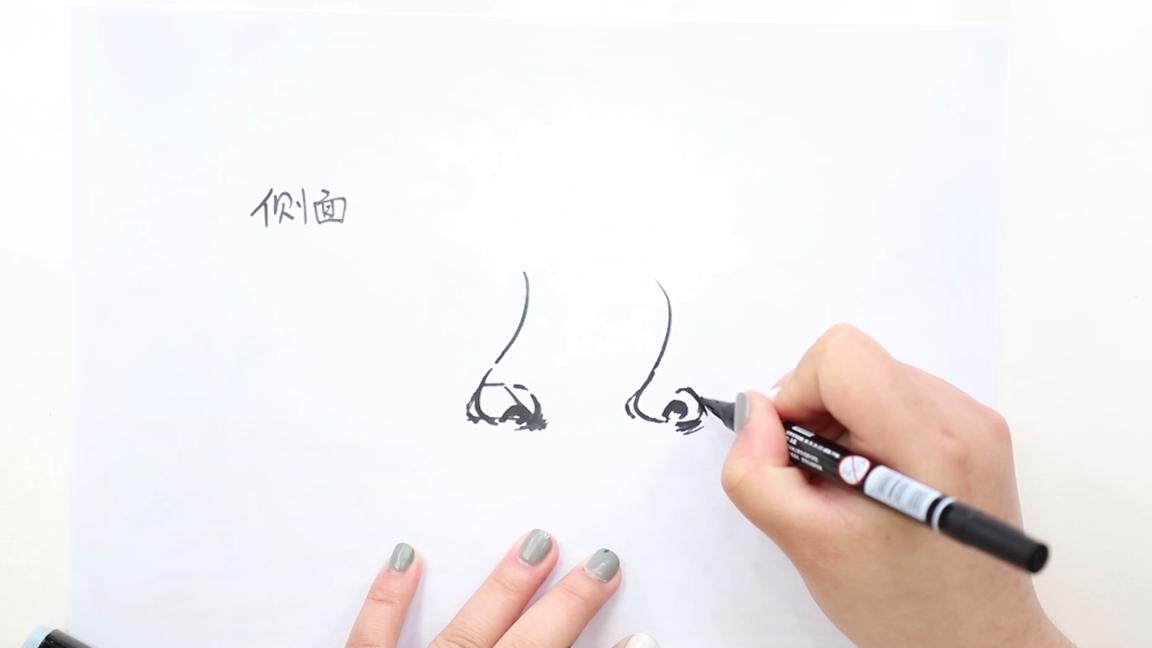 鼻子怎么画简笔画,鼻子怎么画高又挺