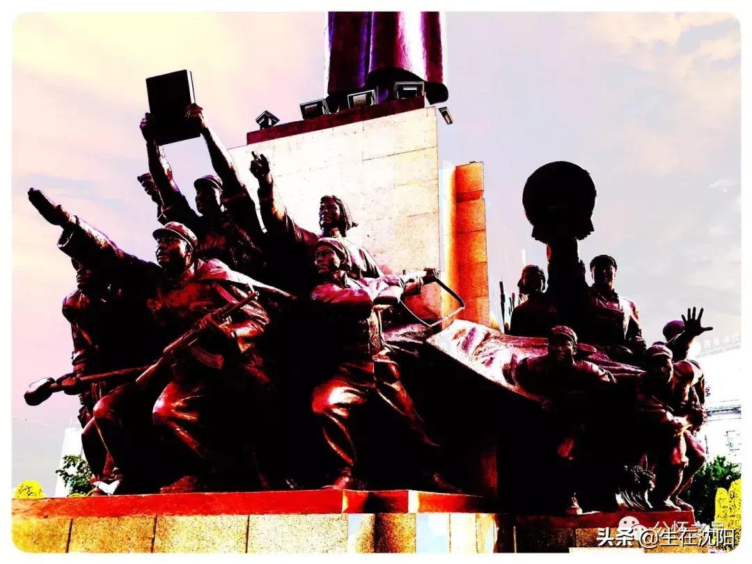 沈阳中山广场雕塑是谁建的,沈阳中山广场周围建筑群