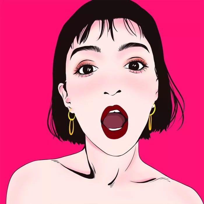 森系简约黑白手绘头像,个性原宿风手绘头像