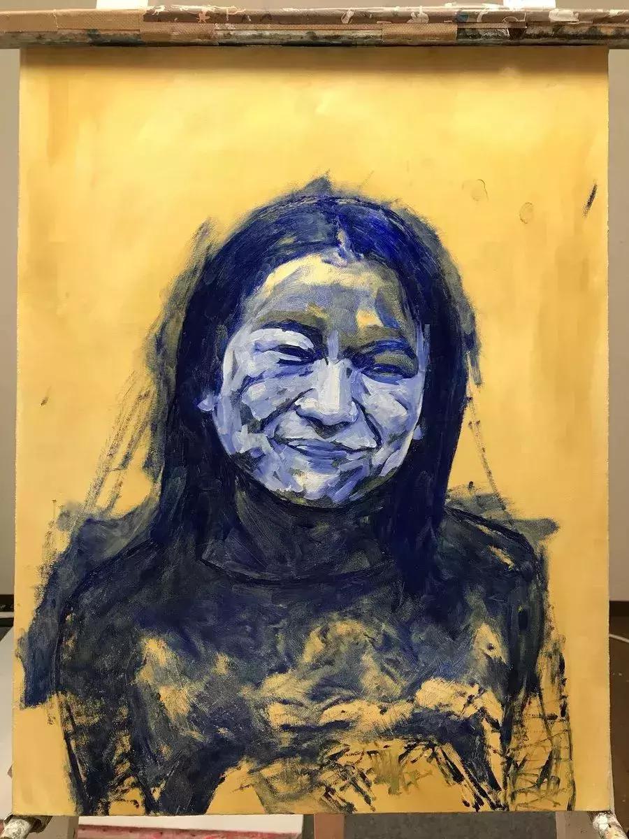 冷军超写实绘画是怎么画出来的,中国媲美冷军的超写实人物画家