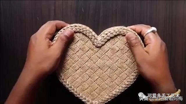 小型快递盒改造收纳盒好看又简单,心形收纳盒创意手工