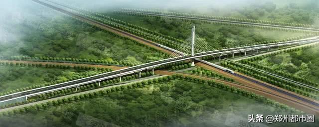 荥泽大道跨郑西高铁桥复工了吗,荥泽大道跨郑西高铁立交图片