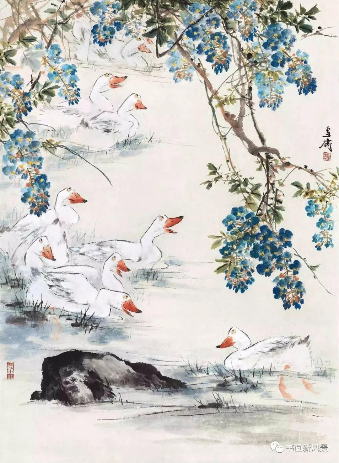 王雪涛画戴胜鸟,王雪涛画的小鸟图片