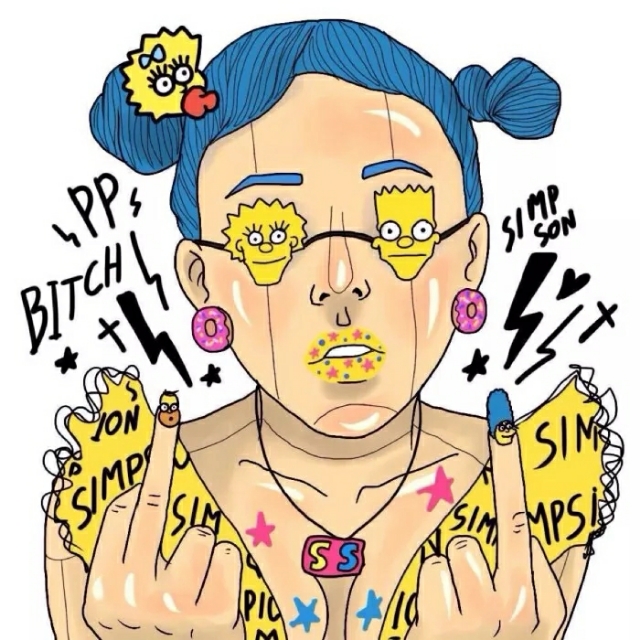 个性原宿风手绘头像,原宿风头像女伤感真人