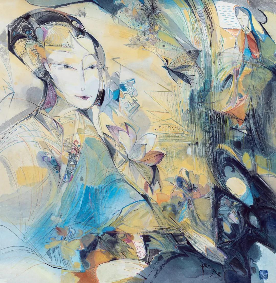 赵怡文中国画作品展,江苏书画院名家