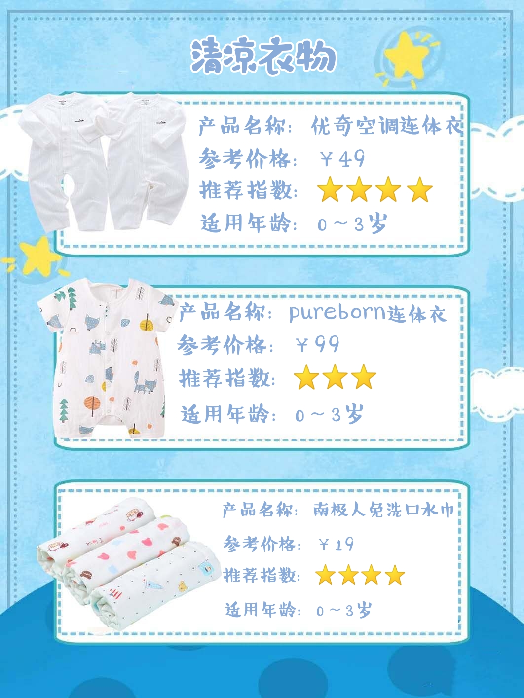 夏季婴儿好物拔草清单，你Pick了吗？