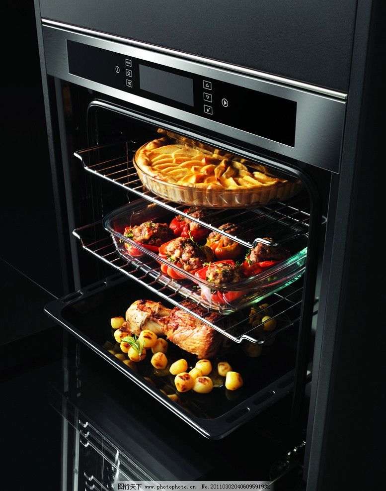 微波炉和空气炸锅和烤箱哪个实用,微波炉和烤箱可以上下放在一起吗