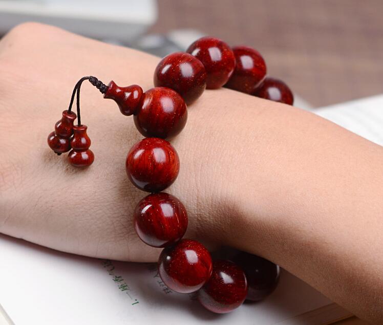 檀木手链带香味正品可调节,佛系陶瓷串珠手链禅意