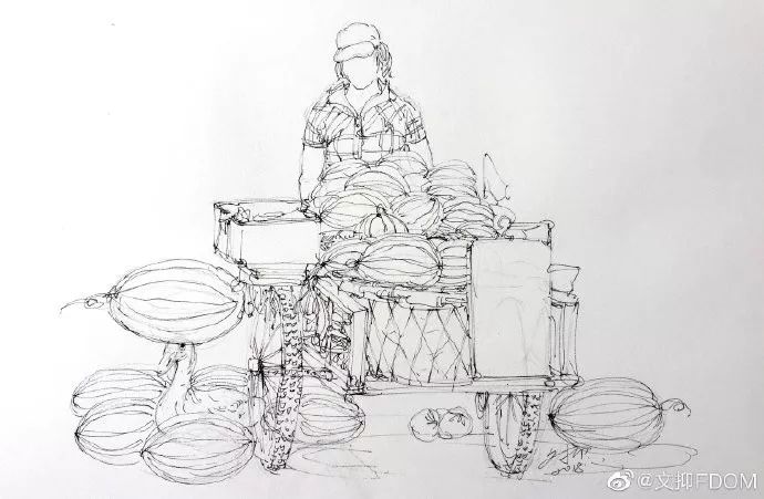 淡彩钢笔画技法,钢笔淡彩画基本知识