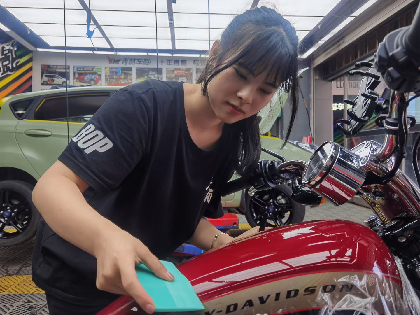 哈雷戴维森复古1200cc,哈雷戴维森1200custom定制版改装