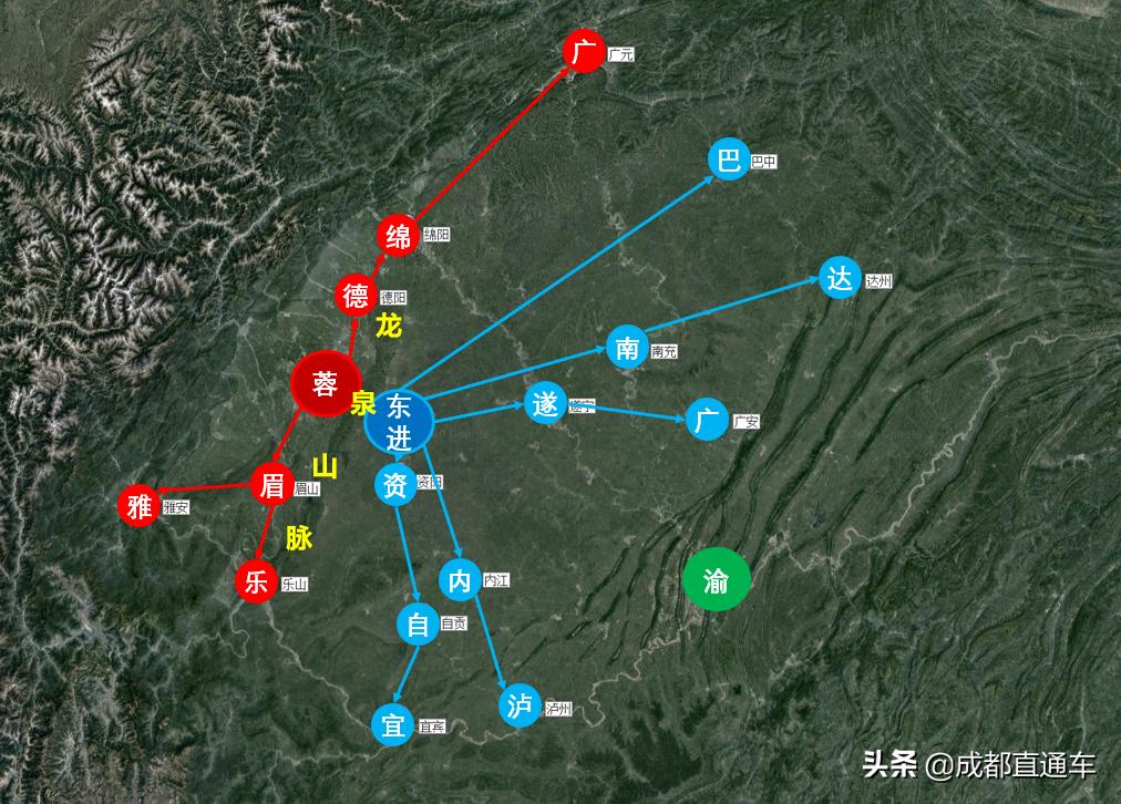 天府新区与东部新区交界,天府新区成都东部新区