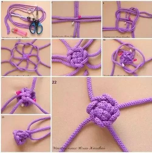 小学生中国结的编法图解,中国结蝴蝶挂件的编法图解