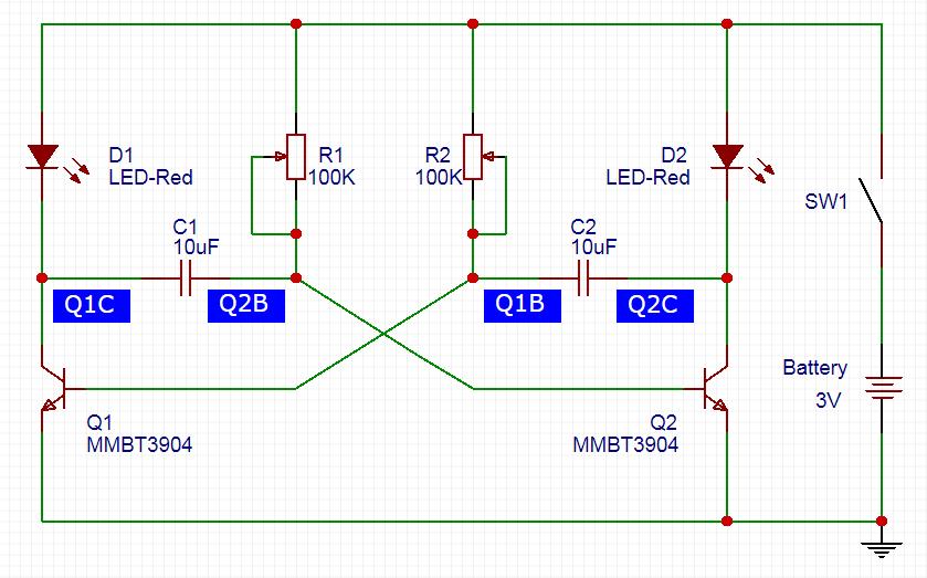多谐振荡器电路工作原理讲解,稳态多谐振荡器电路应用