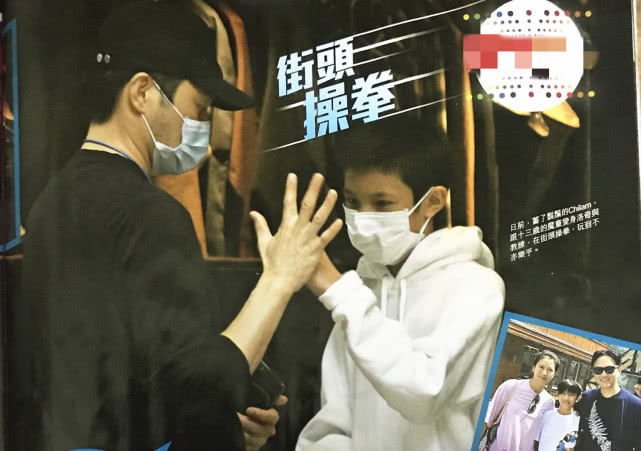 张智霖儿子街头对话,张智霖和儿子超像