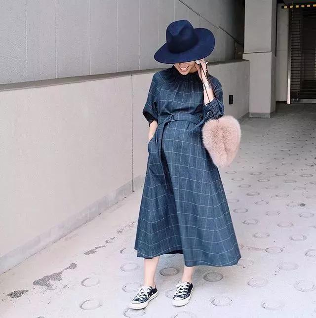 最时髦的孕妇穿搭,日本妈妈精致穿搭