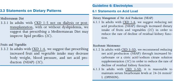 慢性肾脏病:KDOQI临床饮食指南,减慢肾功能退化