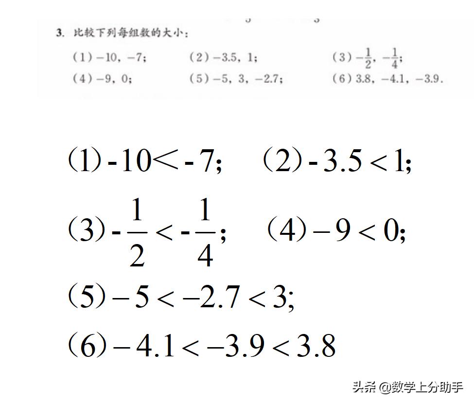 上分助手北师大数学七年级上册第二章有理数第二节数轴详细拆解