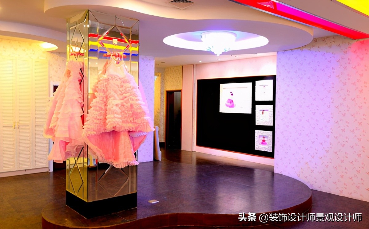 儿童影楼摄影实景布置,婚纱影楼设计功能分区