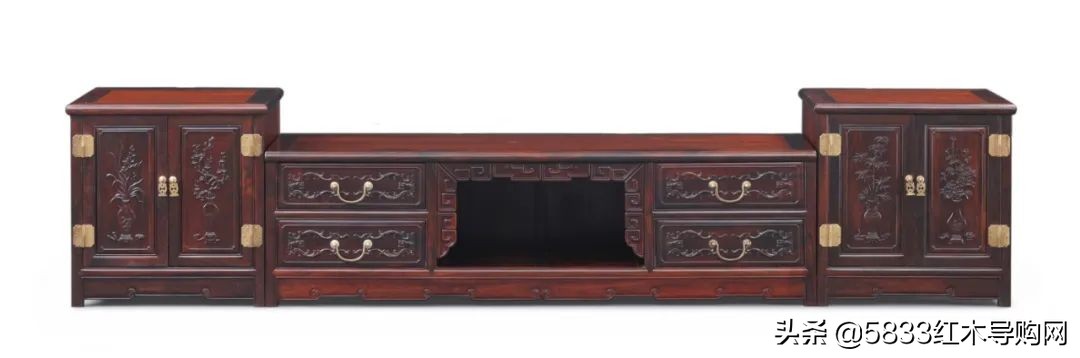 济南中式红木电视柜,红木中式电视柜效果图大全