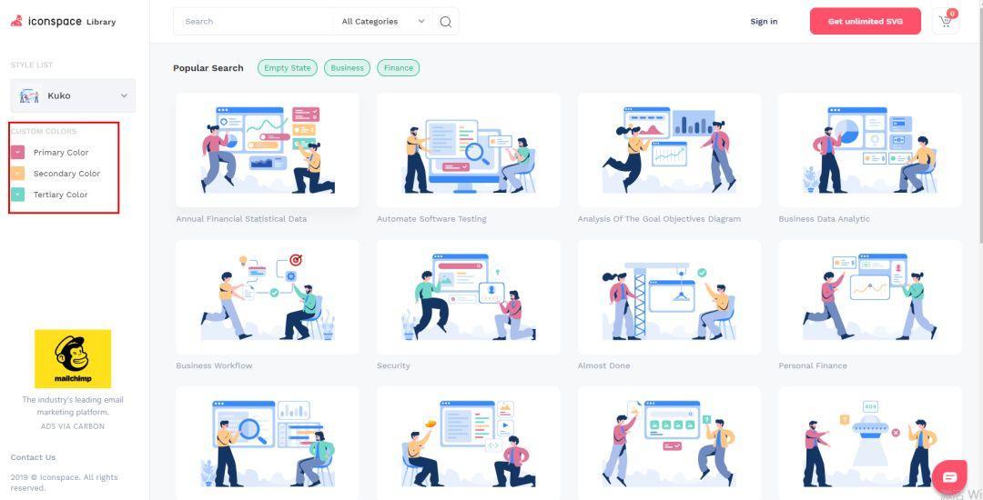 设计基础插画素材网站,插画ui素材