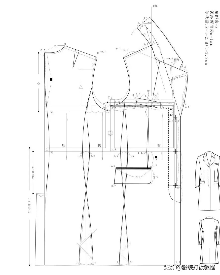 服装纸样与工艺基础,服装设计女装纸样